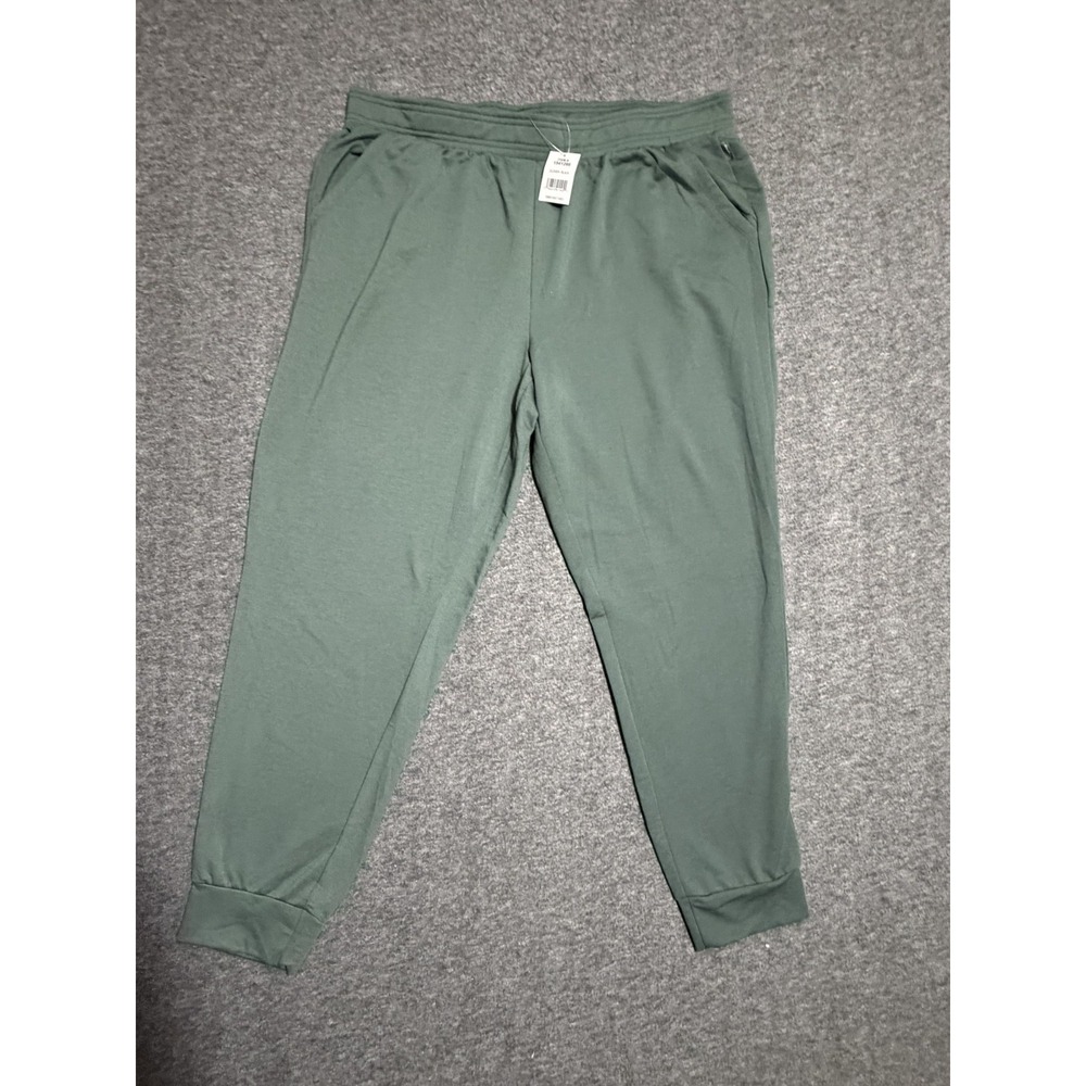 Eddie Bauer High Rise Lounge Joggers Pants Womens Clover Fleece Stretch Tapered